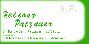 heliosz patzauer business card